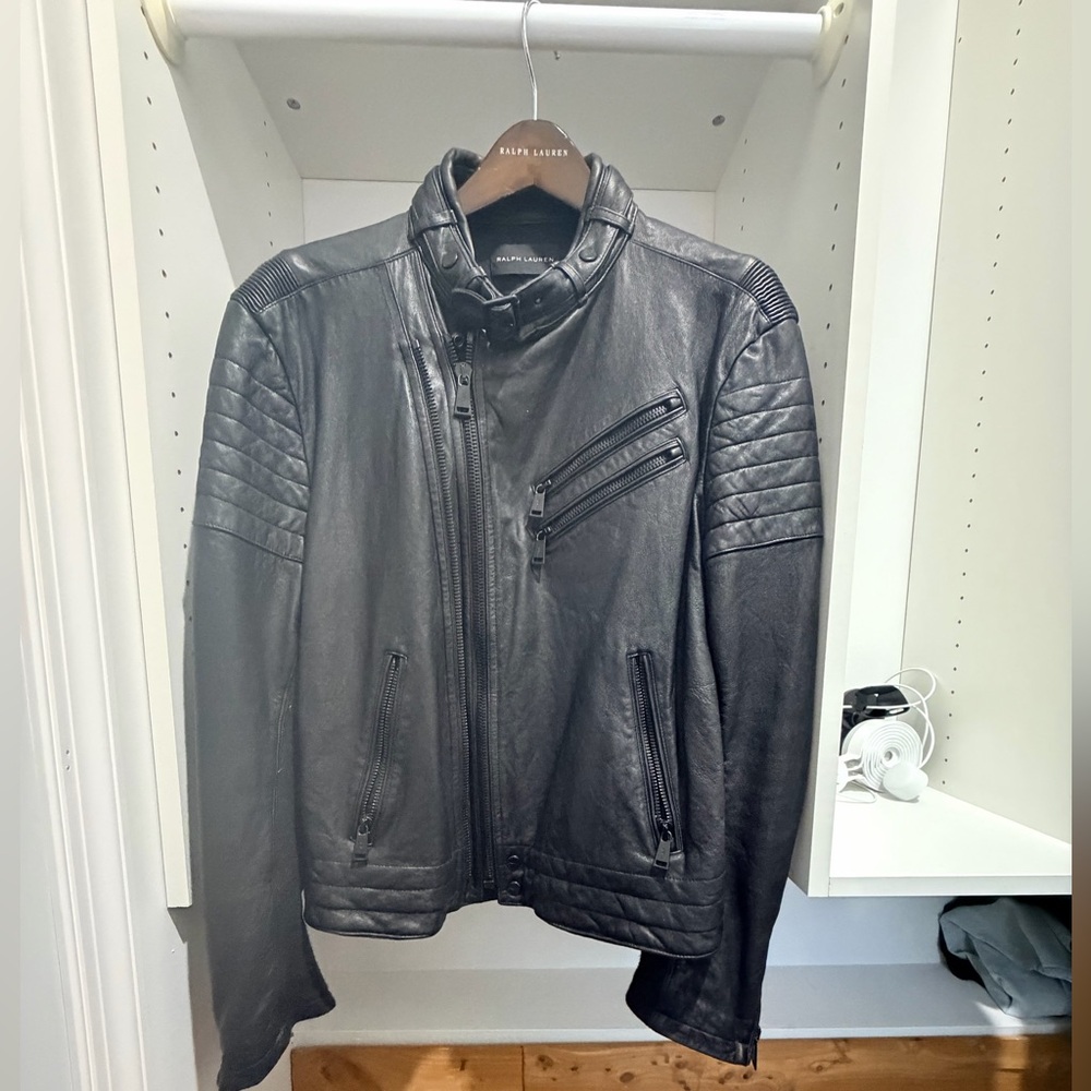 Ralph Lauren Black Leather Jacket
